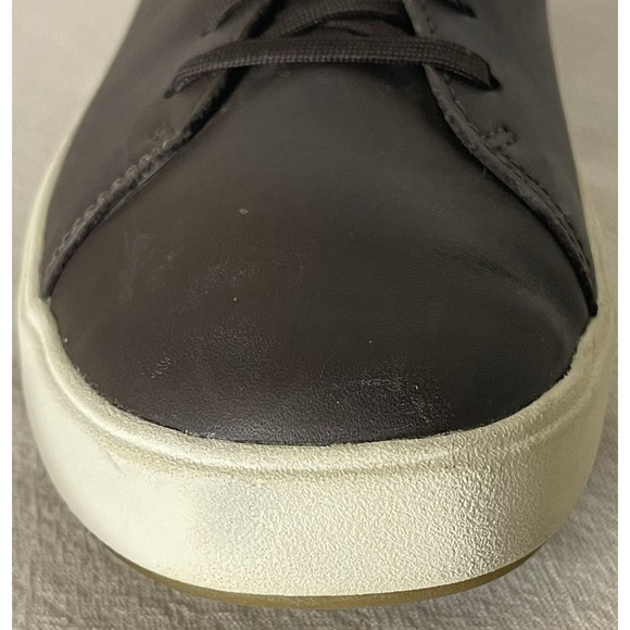 OluKai Men's Leather Shoes Brown Size 9-Tie Style w/collapsible Heel  10455-4848 - Picture 8 of 16